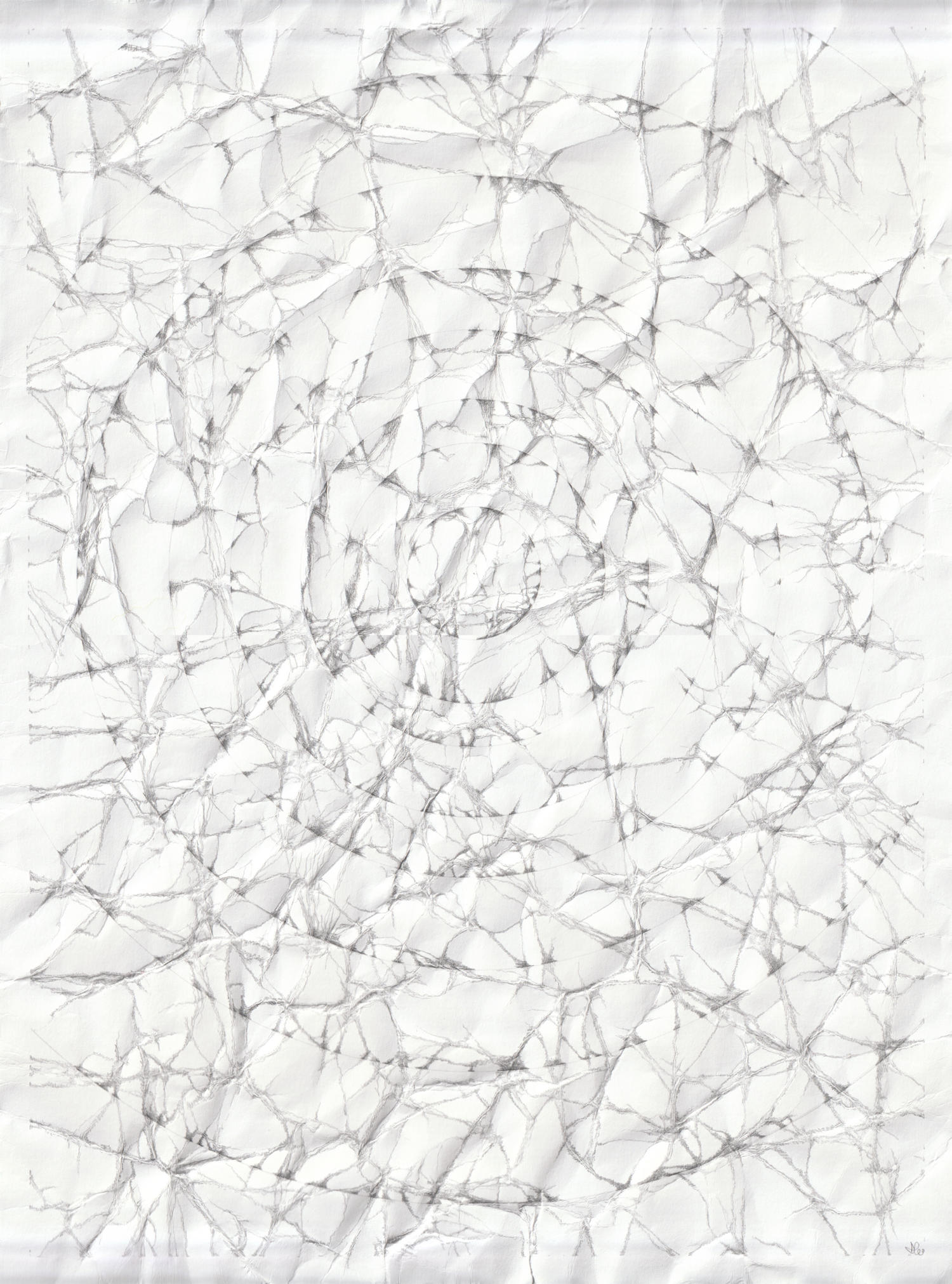 Circles (39 x 29 cm) pencil on paper